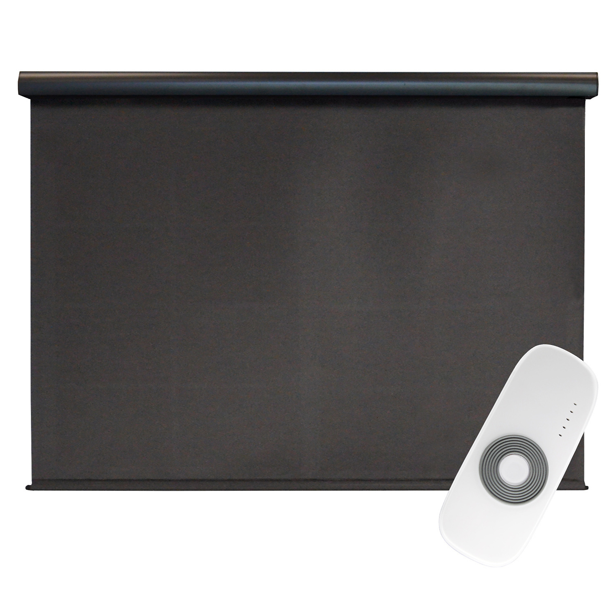 Shade Champ Outdoor Sun Shade - 120in. x 96in., Rechargeable Motor, Polyester, Oil-Rubbed Bronze Valance, Model# 90NT108M